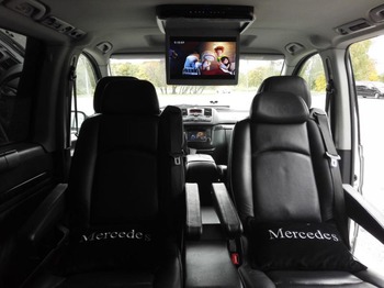 Аренда автомобиля Mercedes-Benz Vito серебро с водителем 0