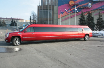 Аренда автомобиля Cadillac Escalade -3 red  с водителем 4