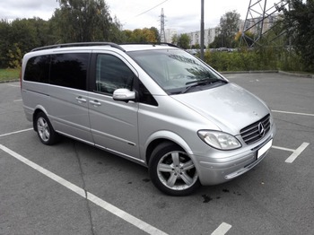 Аренда автомобиля Mercedes-Benz Vito серебро с водителем